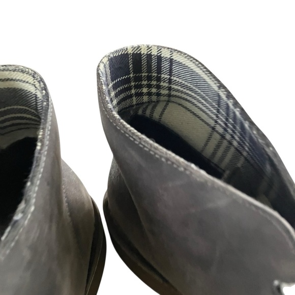 Clarks Bushacre II Chukka Boots 10.5 M Gray suede Lace Up Ankle - Picture 4 of 7
